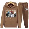 Kendrick Lamar Hoodie Set Unisex Long Sleeve Fleece Tracksuit Winter Casual Wear