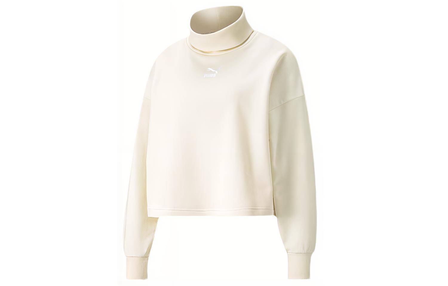 PUMA CLASSICS Sweatshirt Women s Ivory White 534145-73 L