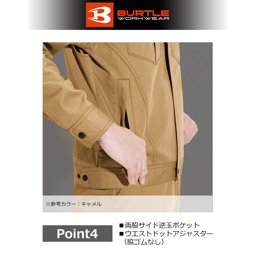 Burtle Short Sleeve Jacket, Royal Blue, Size 3L, 6082-42-3L