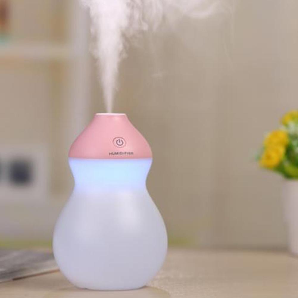 Cute Calabash Humidifier LED Night Light Moisturizing Instrument for Home Car Decoration
