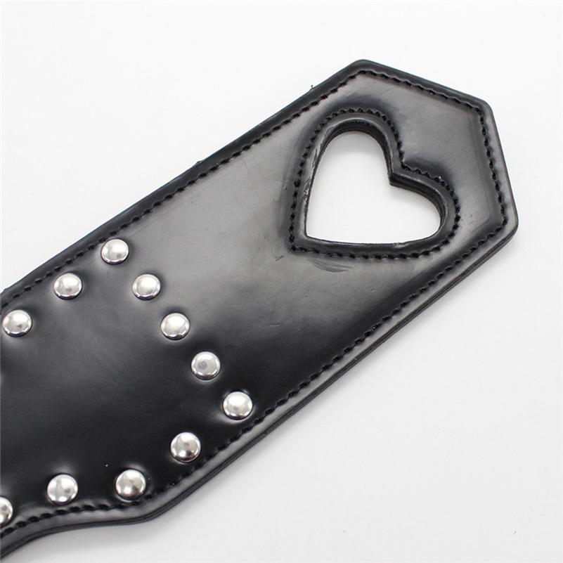 42cm PU Rivets Fetish Bondage Sexy Whip Flogger Bdsm Sex Toys For Couples Spanking Paddle Sexy Policy Knout Adult Cosplay Games