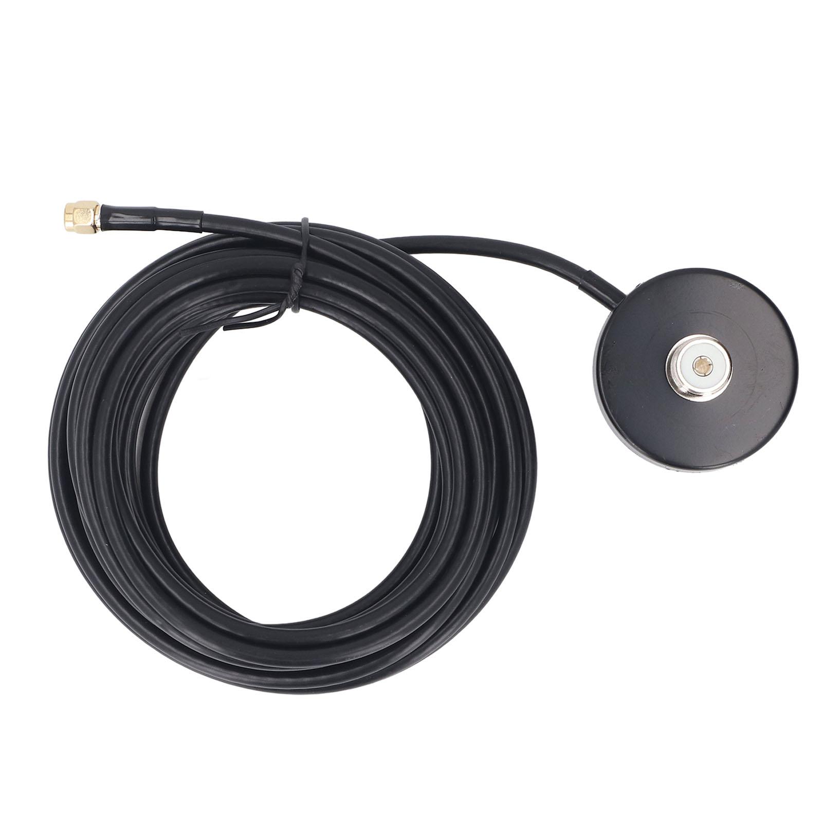 

Magnetic Antennae Base Water Resistant Car Radio Antennae Magnet Mount with 5M RG58 Cable SMA Male