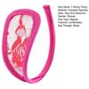 Women C String Underwear Sexy Floral Lace C Shape Mesh Thong Seamless Sheer See Through Panties for Bachelorette Valentine's Day