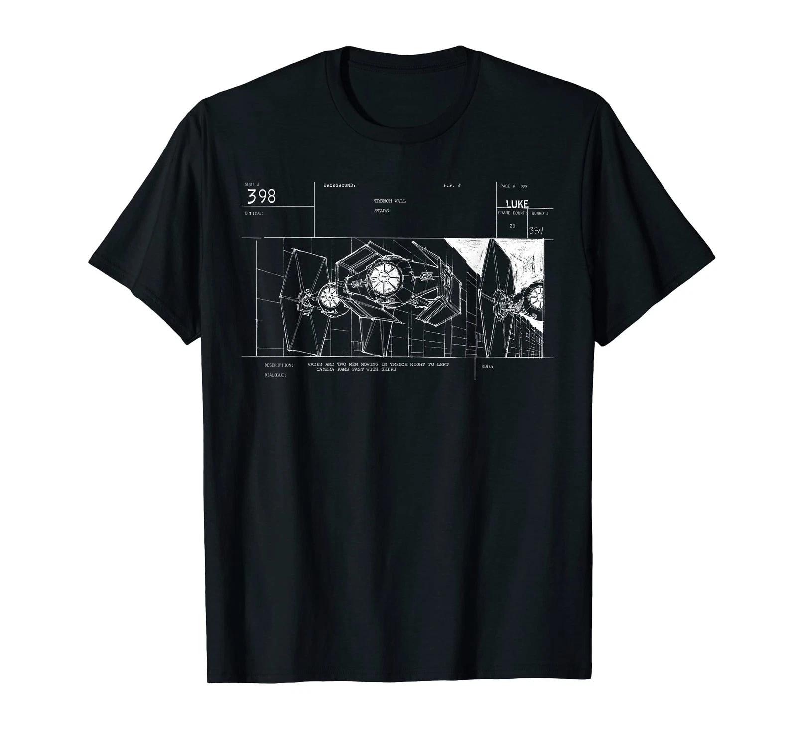 

Star Wars Tie Fighters Retro Storyboard Movie T-Shirt_ 2XL