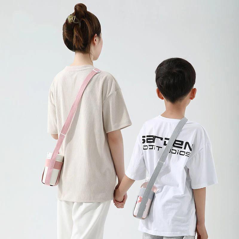 Portable Outdoor Beverage Bottle Strap with Adjustable Handle Water Bottle Bag Canning Cup Protector for Hiking And Camping