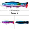 Topwater Trolling Artificial Hard Baits Crankbait Big Popper Fishing Lures Baits with Hook for Trout Fishing Tackle
