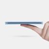Durable Ultra-thin Men and Vertical ID Cards Cover Bank Card Driver's License Simplicity Business Card Holder Soft Light Blue