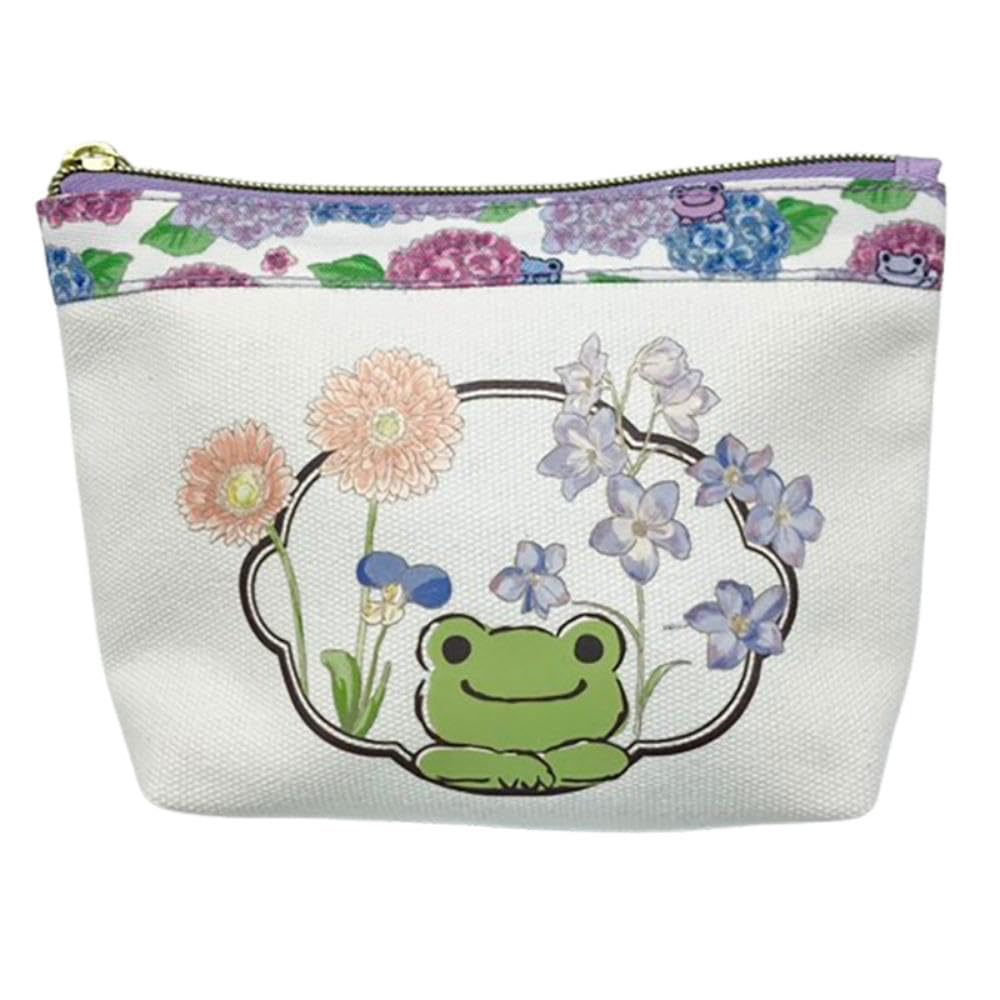 

Nakajima Corporation Pickles the Frog Косметичка с цветочным макияжем Hibiya Kadan В13 х Ш19 х Г5см 211286-25