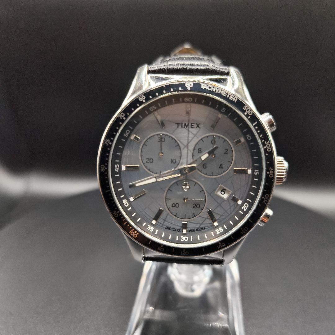 TIMEX chronograph watch gray working item