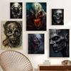 Vintage Skeleton Monster Spooky Posters Thriller Moody Gothic Ghost Prints Canvas Painting Wall Pictures Home Living Room Decor