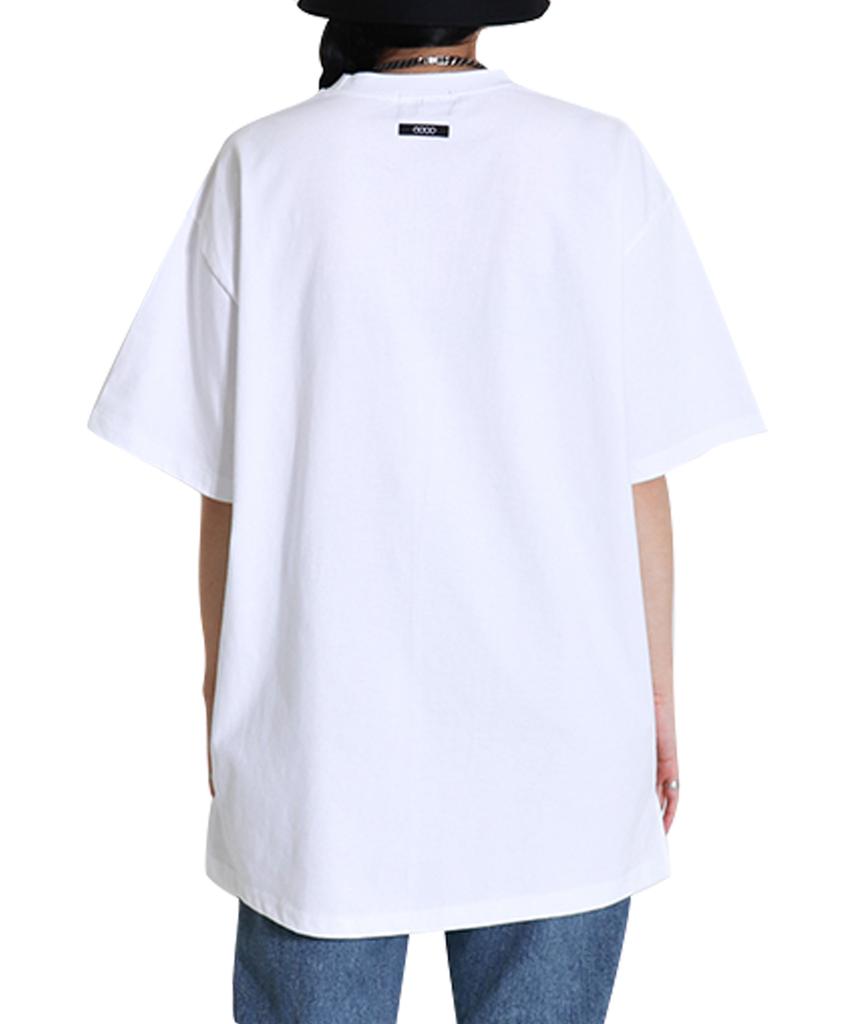 MAC 9ºC Flame Label Oversized T-Shirt_White