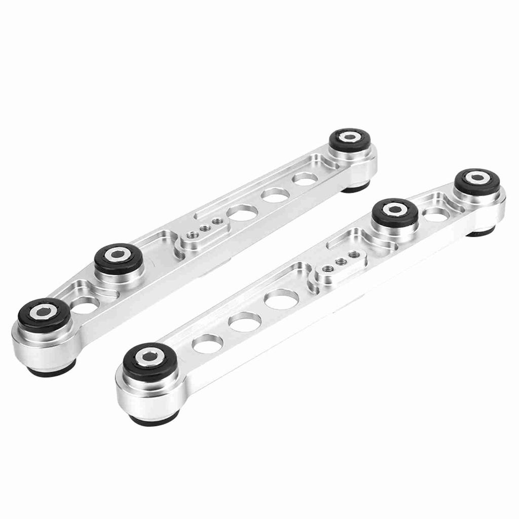 Rear Lower Control Arms Subframe Brace Kit for Honda Civic 92 95 (Silver)