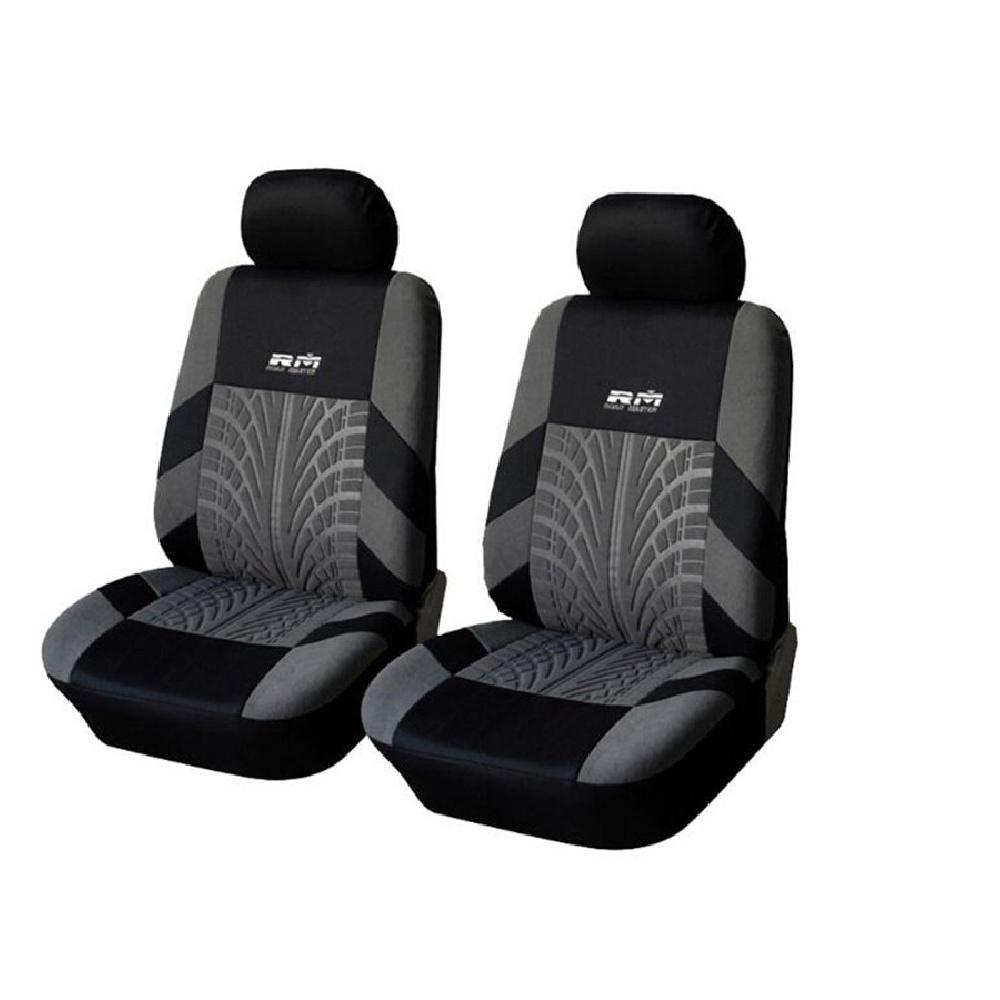 Front Car Seat Covers Set Bucket Seat Protector Car Suv Truck Black 2 Pcs