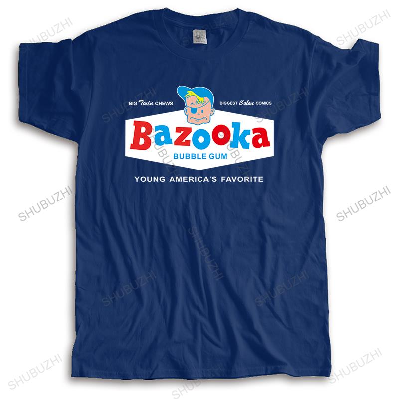 

Mens loose tops summer cotton black funny tshirt BAZOOKA new arrived man casual t shirt cotton bigger size drop shipping S