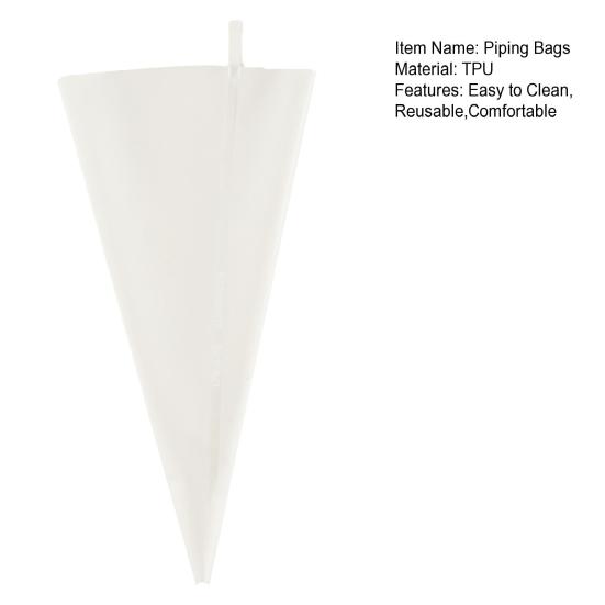 Yousheng Reusable Piping Bag for Cake Decorating Food Grade Disposable Pastry Cream Bag Transparent Baking Supplies