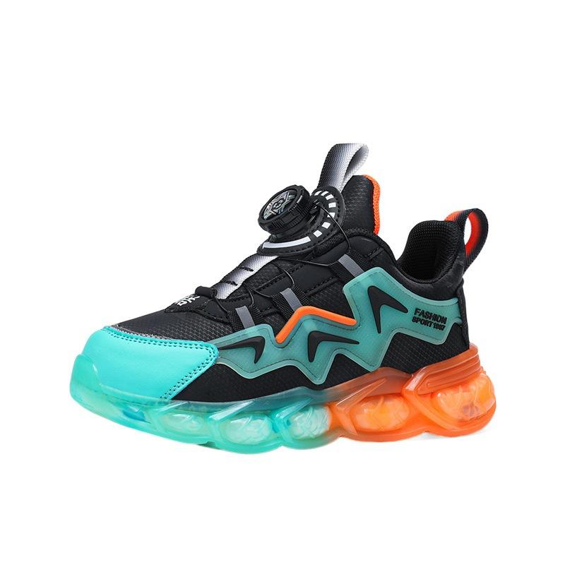 Casual shoes Boys, primary school students, middle school children, older children, sports shoes, rotating buckle Girls fashion casual shoes, breathab