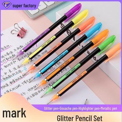 Exklusives Schreibwarenset: Flash-Stift, Metallstift, Konturenstift, Handbuchstift, Neutralstift, Aquarellstift, Textmarker