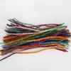 100Pcs Bright Silk Chenille Stem Twisted Rod Wool Root Fluffy Bar Iron Wire DIY Handcraft Twisting Decorations Pipe Cleaners Plush