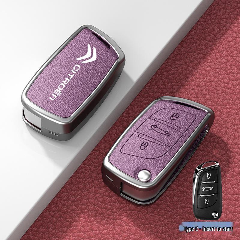 Car Key Cover & Buckle for Citroen C3XR, C4L, Tianyi, C5, C4 Sega, Elysee, C6 Models