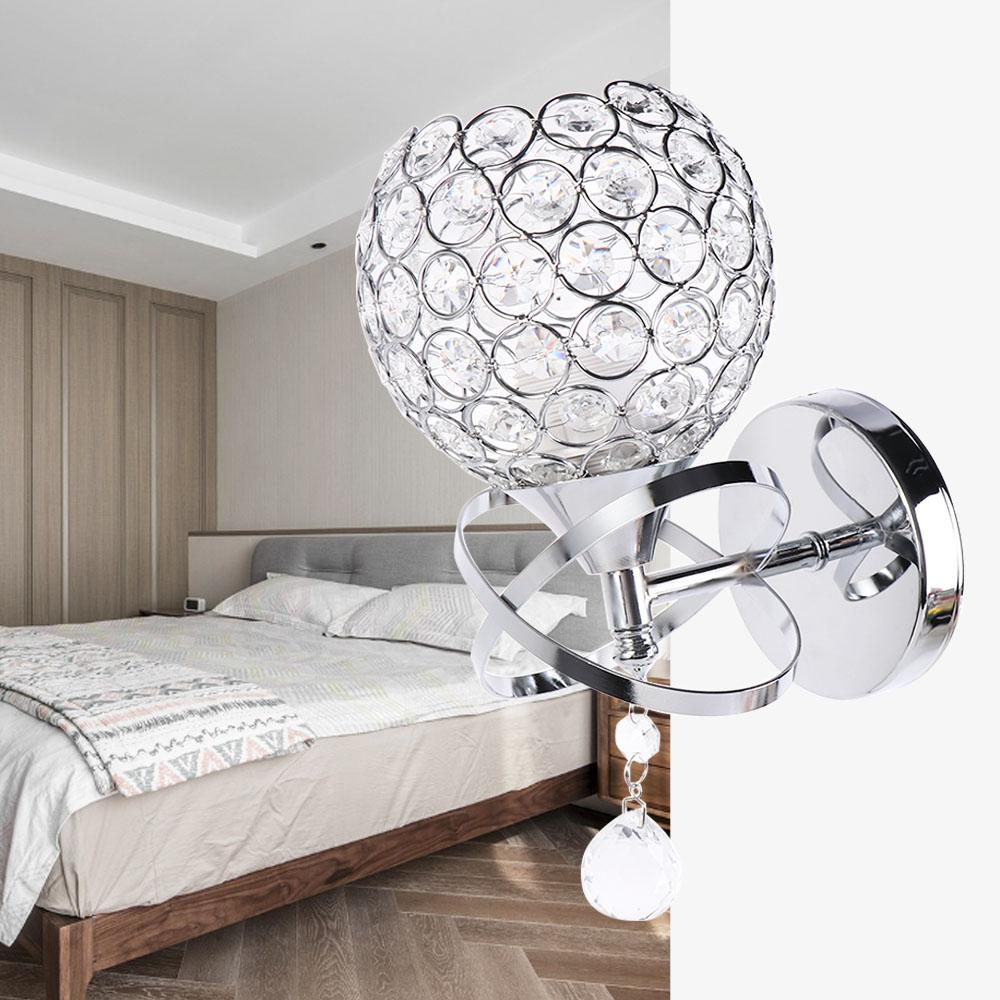 Modern Wall Lamp Luxury Indoor Light Crystal Sconce Lighting  Stairs Corridor Bathroom