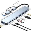 USB 3.0 Dual-Head 8-in-1 Typ-C Kartenleser & Erweiterungsdock für Laptops