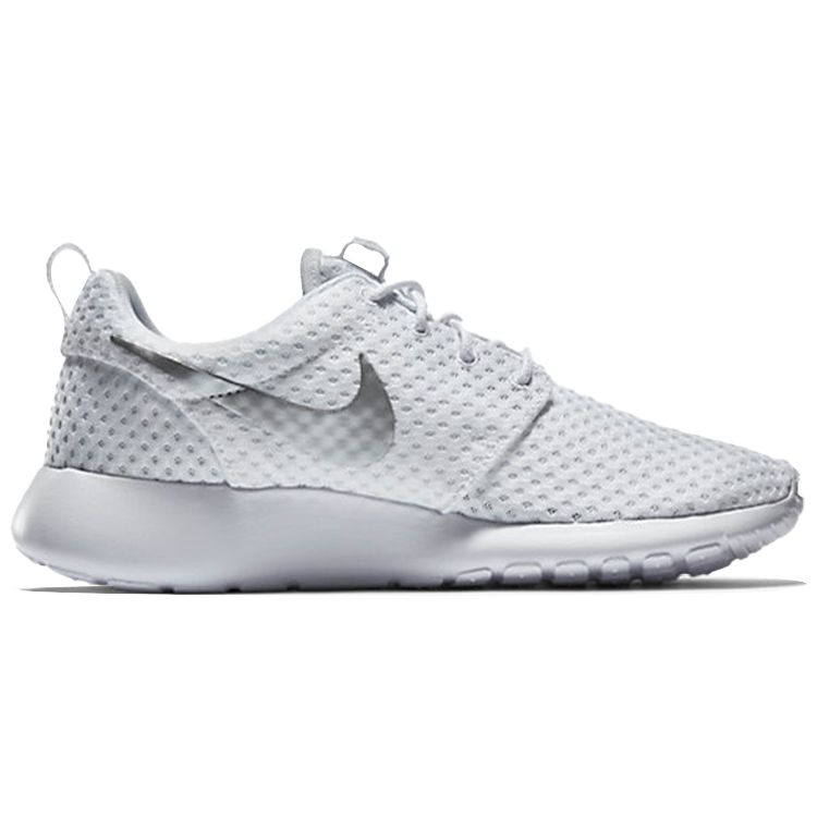 Nike  Rosherun BR White Metallic Women Sneakers Metallic-Platinum 724850-100