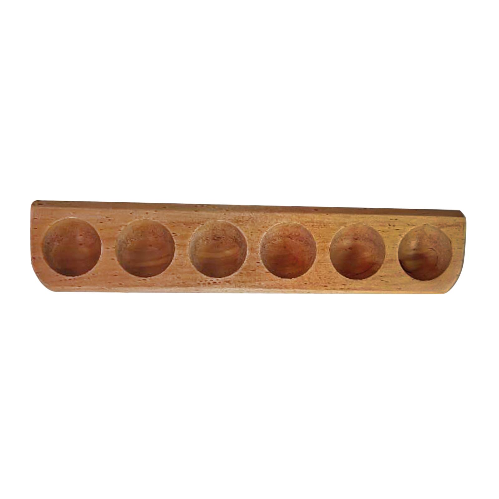 1PC Wooden Golf Ball Display Box 6 Standard Size Wall Mounted Golf Ball Stand Display Collector Sports Memorabilia Accessory