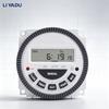 TM619 Digital Timer 7 Days Weekly Programmable Lighting Switch 12V 24V 110V 220V CN304 LCD 16 ON/OFF Time Relay 1NO 1NC3