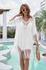 2024 Women Beach Dress Cover-Ups Swimsuit Beachwear Bathing Suit Swim Cape For Woman Summer Tunic Saida Praia