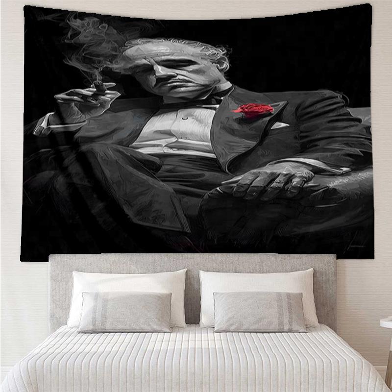 Godfather's Legacy Tapestry, Unique Design Tapestry, Wall Decor for Bedroom,Livingroom, Playroom,Heartwarming Fan Holiday Gifts