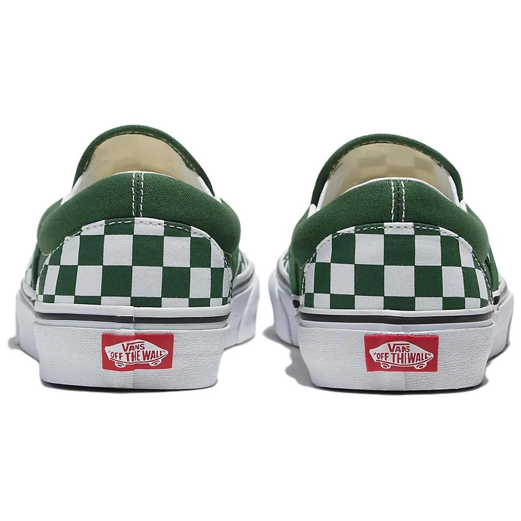 Vans Classic Slip- 'Checkerboard Green' (Unisex) Skate Shoes VN0A7Q5D6QU