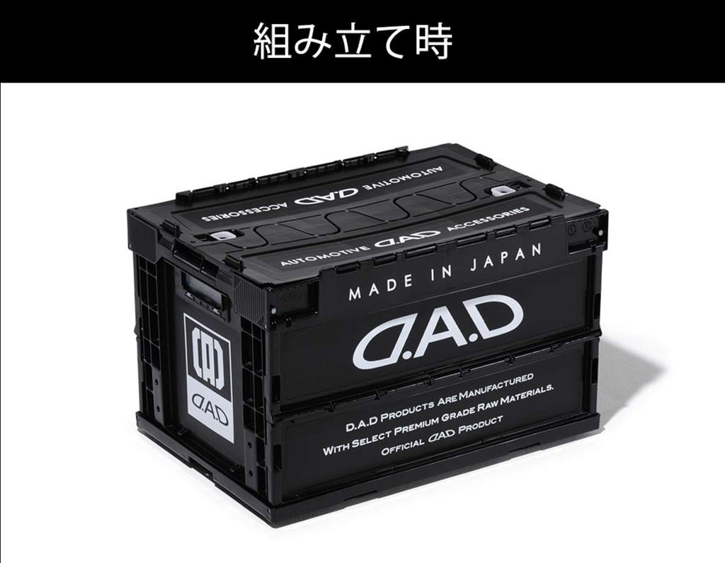 DAD GARSON Container Foldable GARSON D.A.D Box, 50L, Black/White, Container, HA573-01