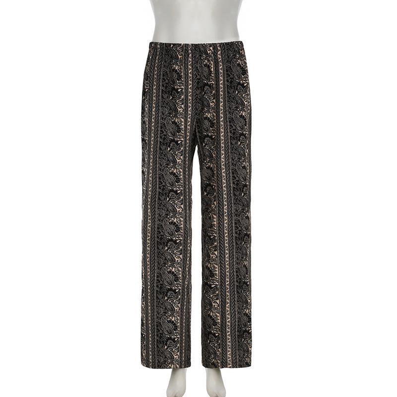 Женские брюки с абстрактным принтом — фото 7