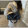 Contrast Color Casual Small Round Pillow Shoulder Bag For Men Women Couple