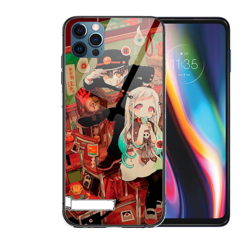 

Чехол-стекло в стиле аниме «Hanako-Kun» для iPhone 13 12 11 Pro Max 12Pro XS Max XR X 7 8 Plus SE 2020 mini, закаленная задняя часть iPhone 13 Mini