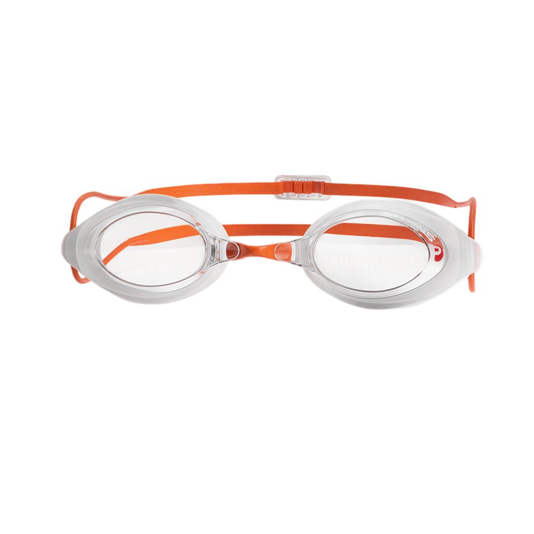 Swans Orange Swimming Goggle, Anti-Fog, Hd Lens, Plano Lens, -White