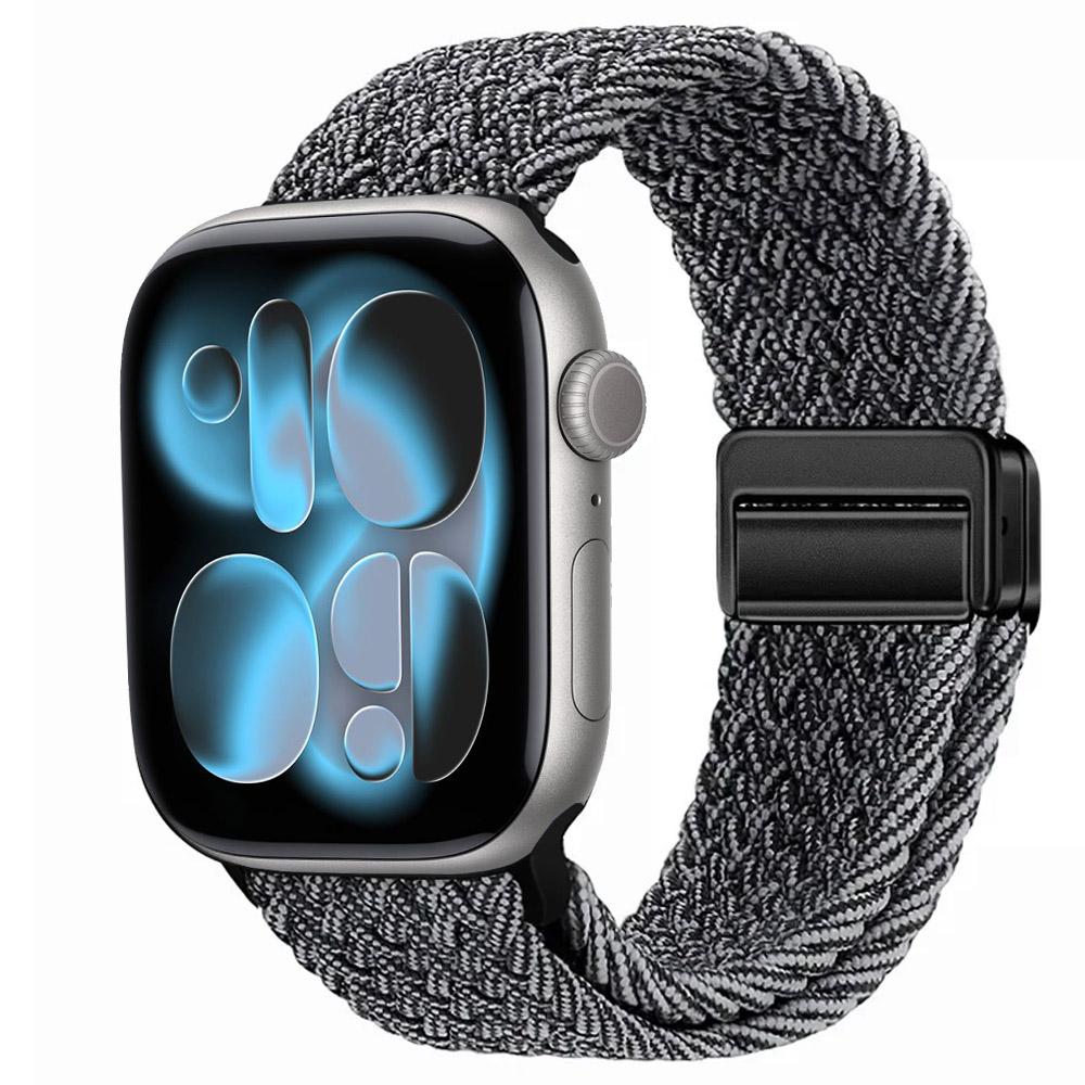 Nylon Strap for Apple Watch 11 10 46mm 42mm/Ultra 3 2 1 49mm Magnetic buckle Wristband iWatch 9 8 7 6 5 4 SE 45mm 44mm 41mm 40mm