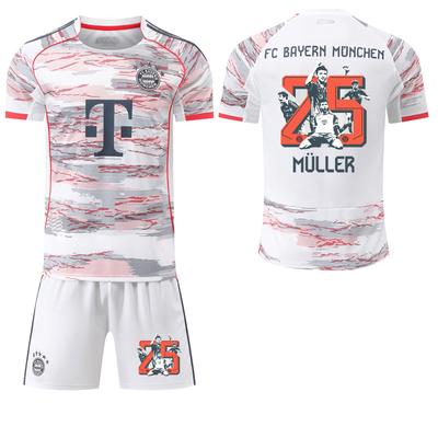 2025-26 Bayern Away Jersey #9 Kane #25 Müller, Farewell Commemorative Edition Football Jerseys