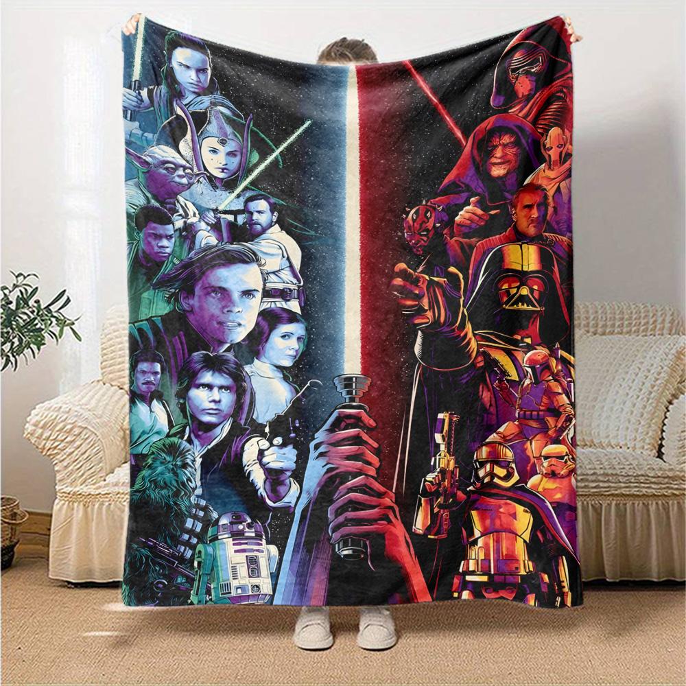 Star Wars Blanket Comfortable Perfect for Bed Sofa Couch Four Seasons Multipurpose Warmthful Decor Ideal Gift For Birthday Valentine'S Day