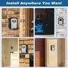 Home Key Lock Box Wall-mounted 4-digit Password Security Lock Key Storage Waterproof Storage Box for Home Office Key Storage