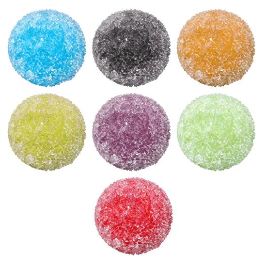 Yousheng Crunchy Stress Ball for Anxiety Relief, Shapeable Waxberry Squeeze Ball Sensory Toy, Moldable Ice Skin Ball Pinch Fidget Toy