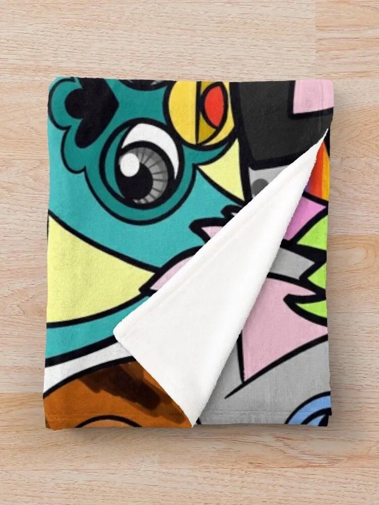 Furby Army Throw Blanket Fluffy Blankets Large Retro Blankets Thin Wadding Blanket Thin Blanket Blankets for Beds