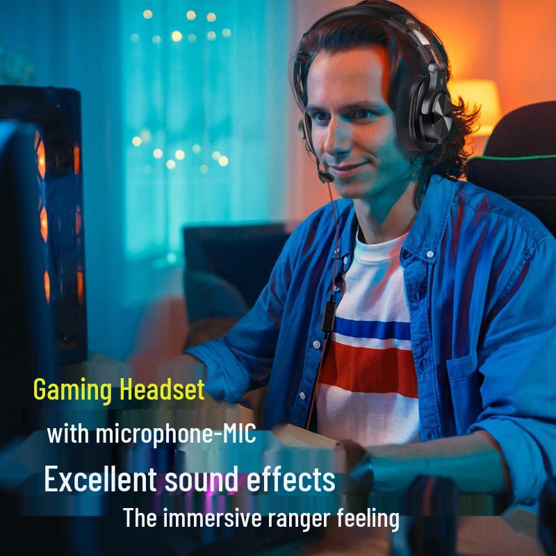 OneOdio DJ Monitoring Wired Over-Ear Headphones with Mic for Studio & Computer