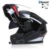 Bluetooth Motorcycle Full Face Helmet Men Women Safety Downhill Motocross Racing Modular Flip Up Helmet Casco Moto DOT Approved