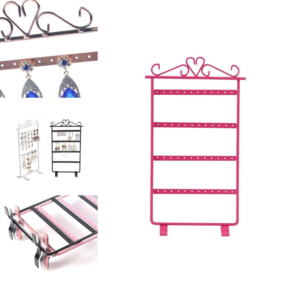 Long-lasting Iron Metal Earring Stand Rectangle Shape Perfect For Displaying Jewelry