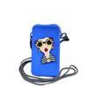 Anti-lost Hanging Neck Phone Bag Cartoon Modern Lady Storage Bag Zipper Soft Shoulder Case  School