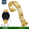GX56/GWX56 Watch Band + Metal Bezel Case Strap for Casio G-Shock GXW56/GWX56BB -Stainless Steel Silver/Black + Replacement Tools