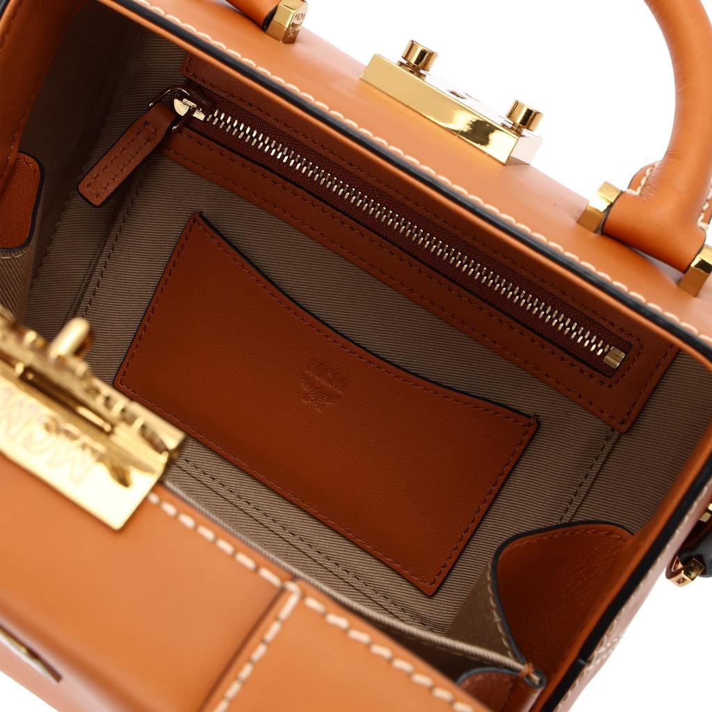 MCM Cognac Shoulder Bag MWR8ABF22 Women's [Used]