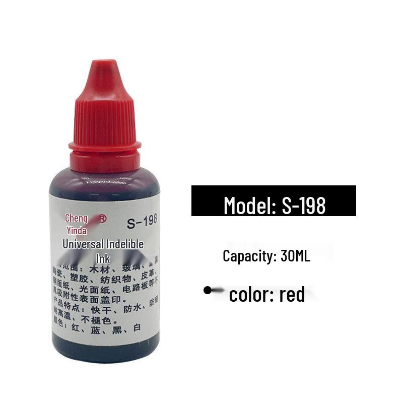 196 White Indelible Ink: Quick-Drying, Non-Fading for Metal, Plastic, Leather, and Ceramic Surfaces