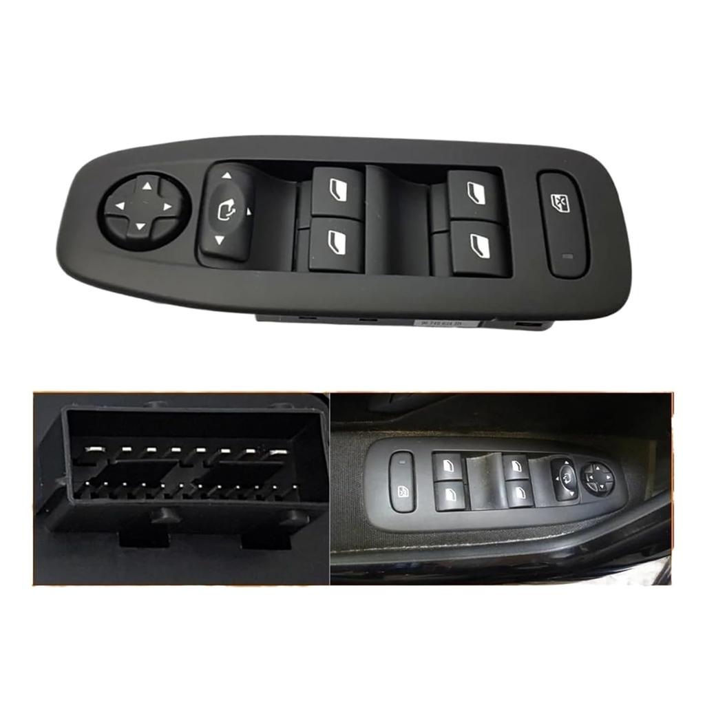 Electric Power Window Glass Lift Elevator Switch Control Button Control Panel Regulator Suitable for 208 2008 96749624ZD
